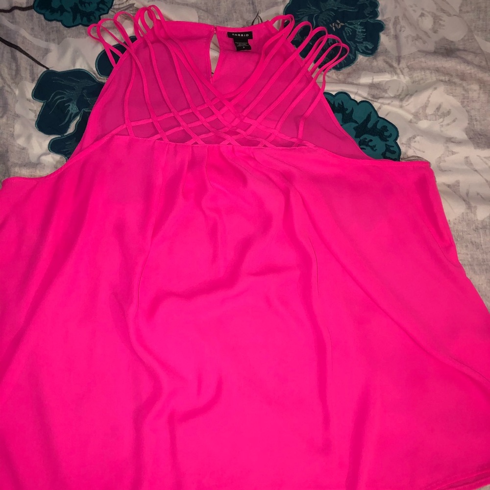 Hot pink top